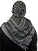 Zephyr Shemagh Tactical Desert Scarf - Grey/Black