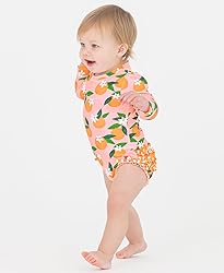 RuffleButts Orange You The Sweetest Long Sleeve One