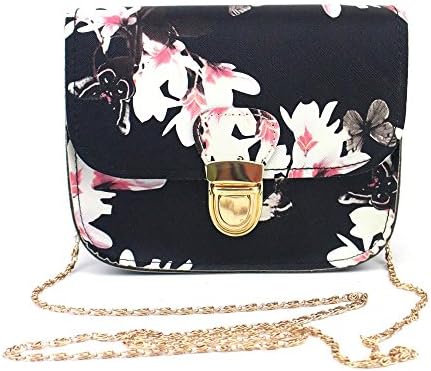 Clearance! Quistal Women Butterfly Flower PU Leather Purse Crossbody Handbag Casual Classic Vintage Tote Messenger Shoulder Bag for Women