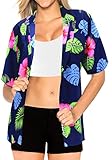 Women Hawaiian Shirt Blouses Beach Top Tank Casual Aloha Holiday Collar Boho