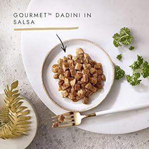 PURINA GOURMET GOLD Umido Gatto Dadini in Salsa con Salmone e Pollo - 24 lattine da 85g ciascuna (confezione da 24x85g)