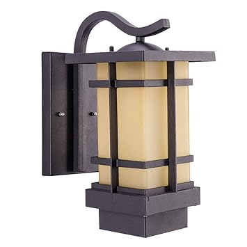 Amazon Com Ifdyj Outdoor Waterproof Glass Wall Lamp Simple Modern