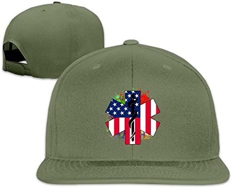 Vsricco EMS USA Paramedic Baseball Cap Adjustable Trucker Hat Colorkey