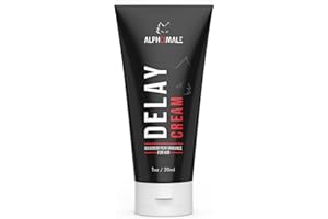 AlphaMale - Delay Cream - Male Genital Desensitizer Topical Lidocaine Numbing Cream - Delay Cream Climax Control for Men - Fast-Acting, Stamina-Enhancing - 1oz (30mL)