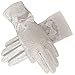 Flywife Women's Bridal Wedding Lace Gloves Derby Tea Party Gloves Victorian Gothic Costumes Gloves (Bowknot white)