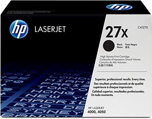 Hp Hewlett Packard Black Laserjet Laser Toner Cartridge  C4127X 4127X  27X