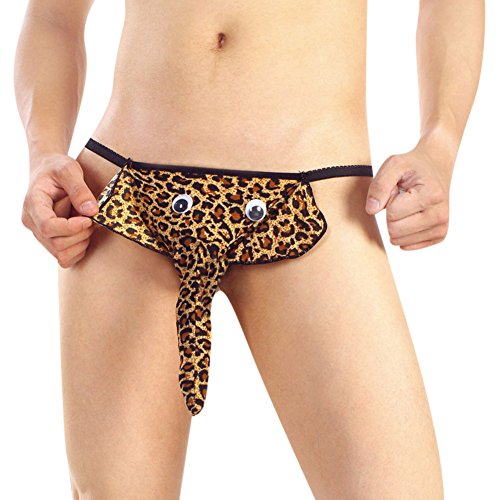 4 Release Men's Power Elephant Nose Animal Print Sexy Novelty Underwear