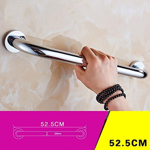 NAN handrail& Silver Color Copper Art Non-slip Safety Armrest Bathroom Stairs Barrier-free Old Man Does Not Rust Pull Hand (Size Multiple Choice) Solid stable ( Size : 52.5CM )