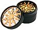 Chromium Crusher 2.5 Inch 4 Piece Tobacco Spice Herb Grinder -Gold