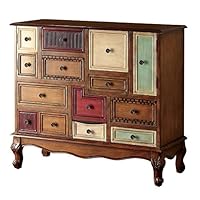 Furniture of America Zeppo Storage Chest, Antique Walnut