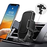 New Revised Car Phone Holder,Fastening Clip Design Car Phone Mount,Gravity Automatic Locking System Cell Phone Car Holder Apply for 3-6 inch Smartphones/Other Devices