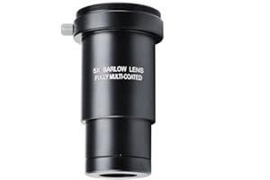 Starboosa 1.25" Barlow Lens - for Telescope Eyepieces - Actual 2X Magnification …