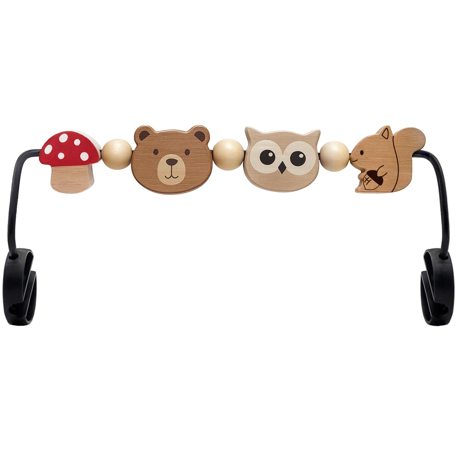 Photo 1 of Joyxzacp Baby Bouncer Toy Bar– Compatible with Baby Bjorn Bouncer, Wooden Bouncer Toy Bar Attachment, Rotatable Bouncer ?Accessories Sensory Toy Gifts for Babies All Age