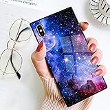 BestCasee Square iPhone Xs Max Case, Cute Starry Sky Galaxy Soft TPU Heavy Duty Shockproof Full-Body Protective Case for iPhone Xs Max 6.5 Inch(2018)