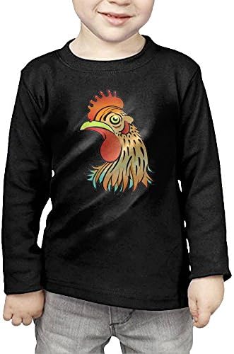 Big Cock Cartoon Colors Pattern Children's Long Classic Comfortable Sleeve T-Shirt