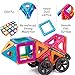 cossy Magnet Tiles Building Block, 76 PCs Magnetic Stick and Stack Set for Girls and Boys, Perfect STEM Educational Toys for Kids Children