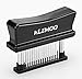 KLEMOO Meat Tenderizer Tool - 48 Ultra Sharp Needle Stainless Steel Blades Kitchen Tool for Chicken, Steak, Beef, Pork, Fish, Make a Difference in Tenderness (Black)