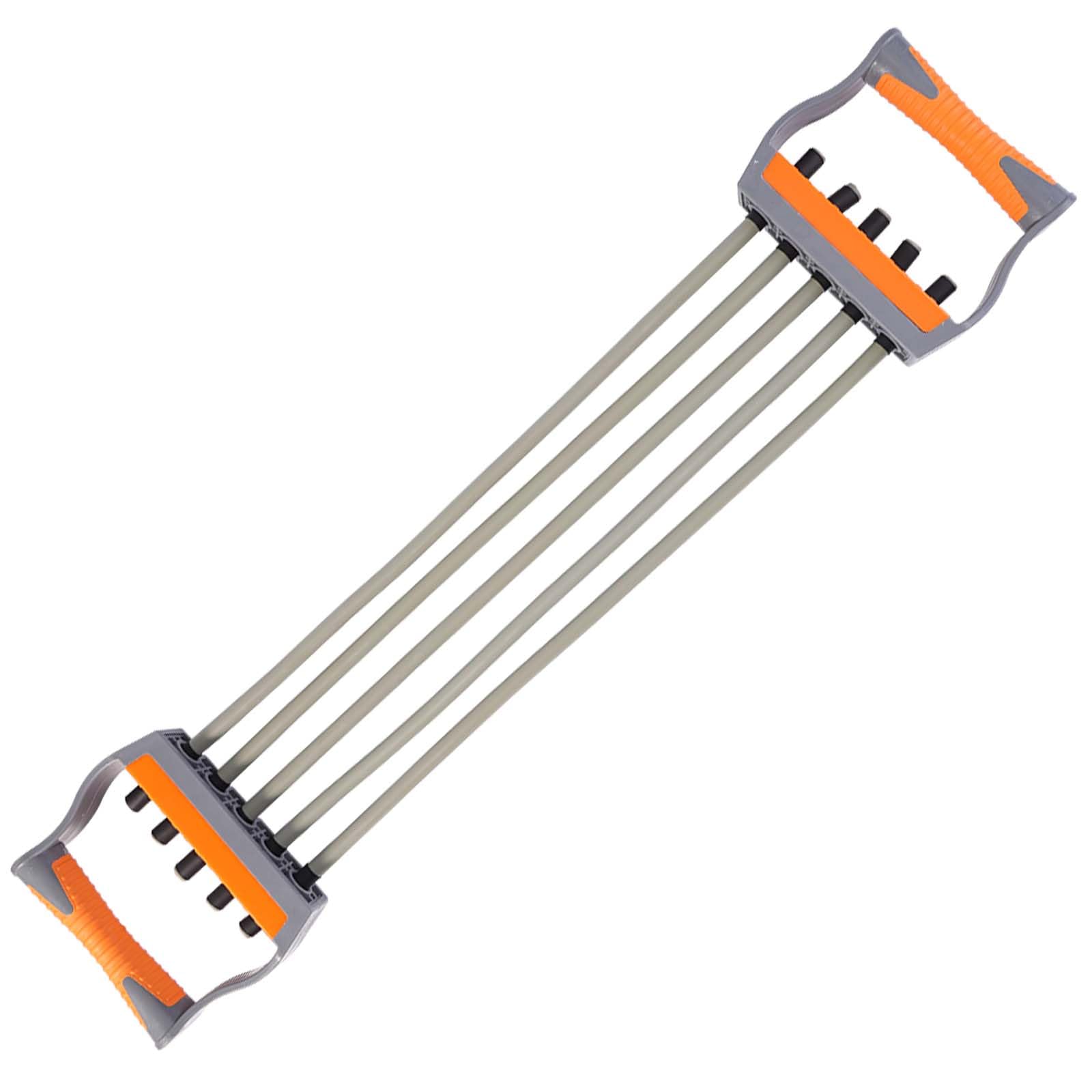 Ueasy Adjustable Chest Expander Resistance Exercise System Bands Strength Trainer for Home Gym Muscle Training Exerciser (Grey-100KG)