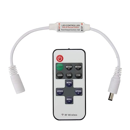LED Controller Supernight DC5V-24V 12A Mini RF Fernbedienung für Einfarbige LED Streifen Wireless Dimmer Remote Control SMD 3