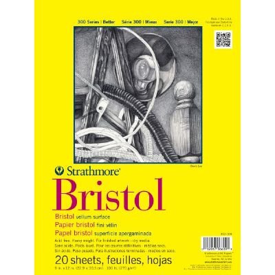 3 Pack 9" x 12" Vellum Tape Bound Bristol Pad (Product Catalog: Paper Media, Canvas & Surfaces)