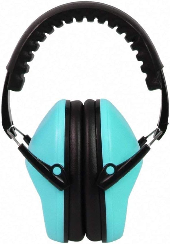 EAREST Protection Ear Muffs, Noise Reduction Safety Ear Muffs Shooting Earmuff with A Useful Carring Bag + Belt, NRR 20DB Professional Ear Defenders for Adults and Children - Blue - - 