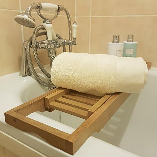 Bath Rack Extendable Rack Bath Caddy Bridge Bathtub Tray Tablet Phone Drinks Holder Dark Bamboo