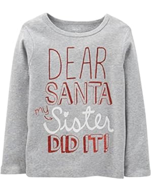 Baby Girls' Long Sleeve Christmas Tee
