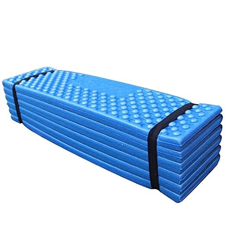 XIUFEN Ultralight Foam Outdoor Camping Mat Easy Folding Beach Tent Sleeping Pad Waterproof Mattress 190 x 57 x 2 cm Blue 190 * 57 * 2CMOrangeDark greenredblue