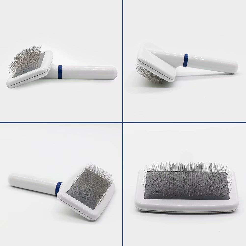 Nuheby Dog Hair Brush De-Shedding Tool Slicker Brush for Pet Grooming (5.3\'\' x 4\'\')