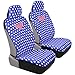 Wonder Woman Car Seat Covers - Red White & Blue w/Stars - Modern Retro Comfortable Polyester 2 Covers for Front Seat - DC Comics