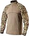 CQR CQ-TOS201-MTN_X-Large Men's Combat Shirt Tactical 1/4 Zip Assault Military Top Camo EDC TOS201