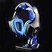 SADES E-Sports Gaming Headphone Cradle,eTopxizu S-xlyz Acrylic Headset Bracket Stand Holder,Suitable for AKG/Sony/Shure/Sennheiser/Monster Beats/Ultimate Ears/Boss/Logitech/Gaming Headset,Blue(Standthumb 2