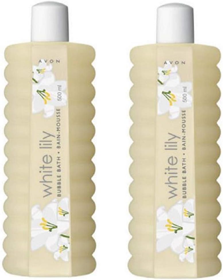 Pack of 2 Avon White Lily Bubble Bath - 2 x 500ml, Tekli