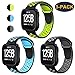 CAVN 3-Pack Compatible Fitbit Versa Bands for Men Women, Sweat Resistant Replacement Accessory Strap Bracelet Compatible Fitbit Versa Smartwtach (L/6.8
