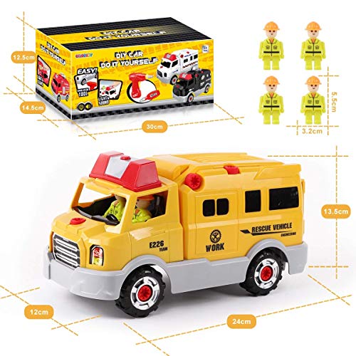 image for TCAR Children's Toys Puzzle Rescue Vehicle Construction Screw Screw Dr
