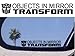 (2) Objects in Mirror Transform Autobot - Transformers Decal Sticker