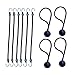XCAR 28 pcs Bungee Cords Set Assortment In Jar, Heavy Duty Bungee Cord with Hooks(6/10/18/24/32/40 inch bungee cord kit),-Extra 4 Tarp Clips to Secure Cars, ATV, Motorycles, Canopy Ties, Camping Tent