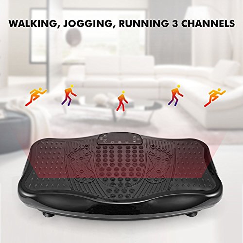 Evokem Hurtle Vibrating Platform Exercise Machines as Equipment For Home to Balance Your Weight with Remote Controller & Balance Straps [ARRIVE in 3-7 DAYS] (Black) - Thumbnail 6