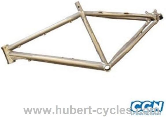 raw aluminum bike frame