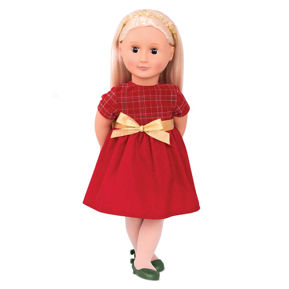 Our Generation - 46cm Bria Doll With Evening Dress - Holiday Doll Toy For Kids Age 3 And Up
