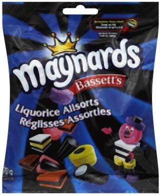 MaynardsBassett's Licorice Liquorice Allsorts Candy 6 Ounce Bag Imported