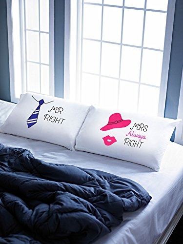 Stoa Paris Mr Right 2 Cotton Pillow Cover 18 X 27 White