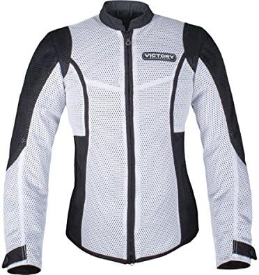 Victory Motorcycles Women's White Lite Mesh Motorcycle Jacket (Medium)