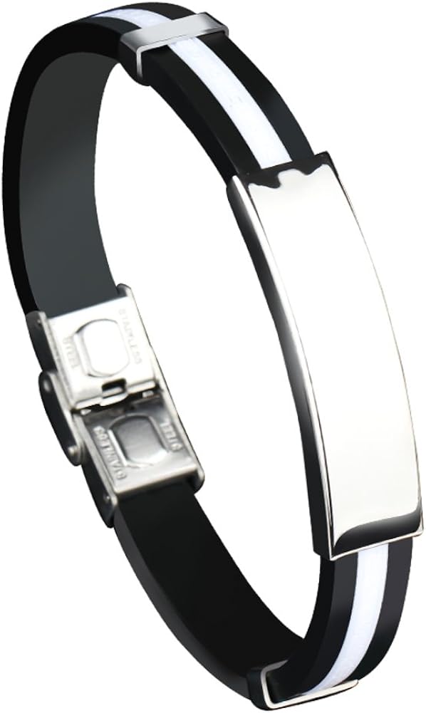 Bracelet de sport amateurs de mode / silicone titane homme acier