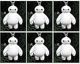 Big Hero 6 ~ Six Piece Baymax Healthcare Companion Robot Christmas Tree Ornaments Featuring 6 Baymax Ornaments