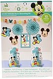 amscan Mickey Mouse 1st Birthday Room Decorating Kit 10 Count Party Supplies Mickey Fun to be One, Multi-Colored, One Size