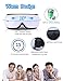 REAK Eye Massager Eye Mask with Heating, Vibration and Air Pressure Temple Massager Headache Therapy Machine, Foldable Rechargeable and 5 Working Modes for Vision Care Eyestrain Stress Relief etc.