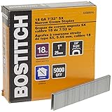 BOSTITCH Crown Staples, Narrow, 1 x