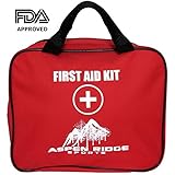 Top First Aid Kit For Home Car Sports Survival and Emergencies Must Have Items Needed For Injuries, Large Bandages, Tourniquet & CPR Instructions