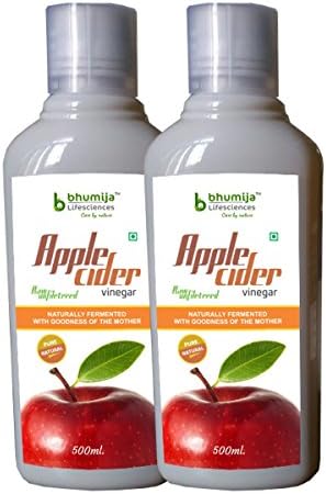 Bhumija Lifesciences Apple Cider Vinegar 500ml (Pack of Two)